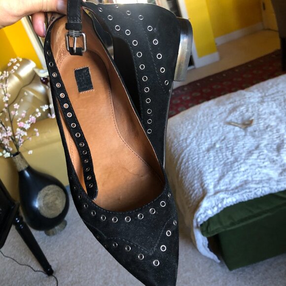 FRYE Women's Sienna Grommet Ankle Ballet Flats, 8.5 - Picture 4 of 6